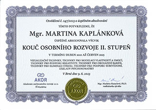 certifikat osobni rozvoj 2 n