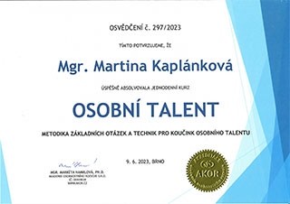 certifikat osobni talent 1 n